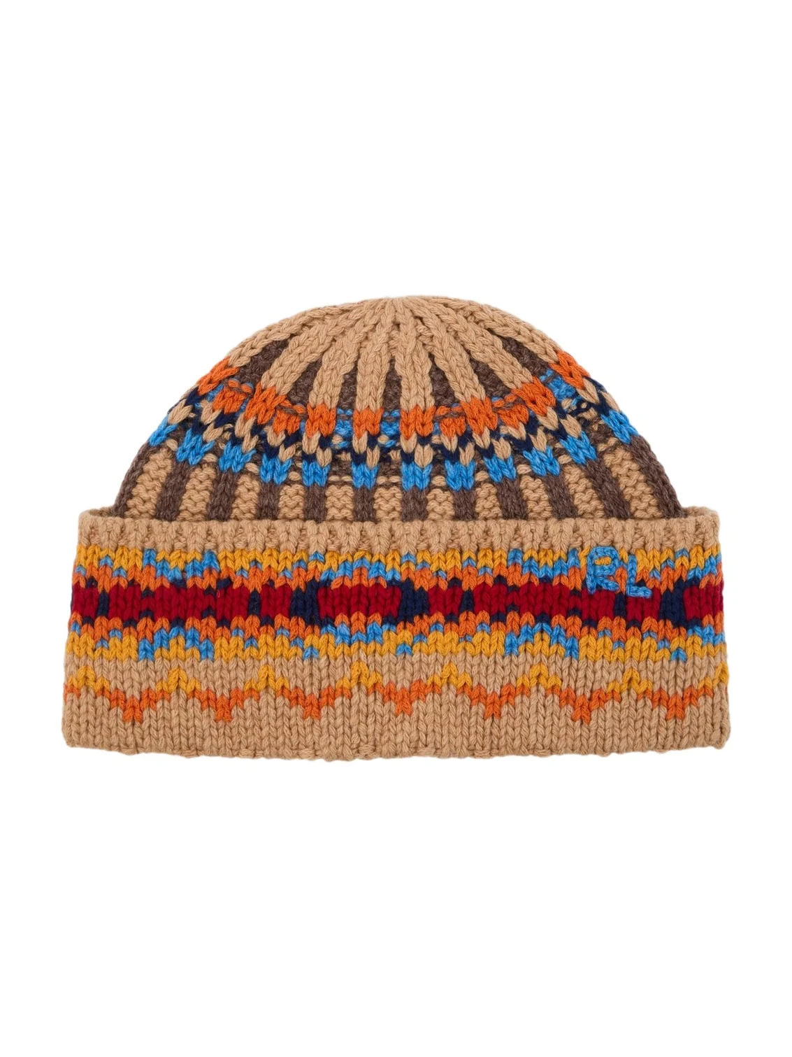 Jacquard wool and cotton-blend beanie Jacquard wool and cotton-blend beanie