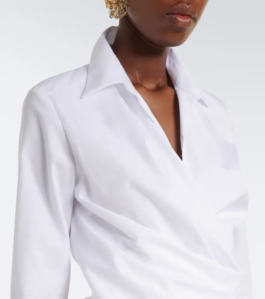 Dries Van Noten Cotton poplin wrap shirt | Thumbnail 7 Dries Van Noten Cotton poplin wrap shirt | Thumbnail 7