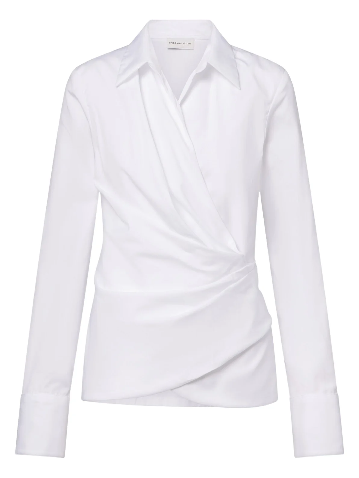 Cotton poplin wrap shirt Cotton poplin wrap shirt