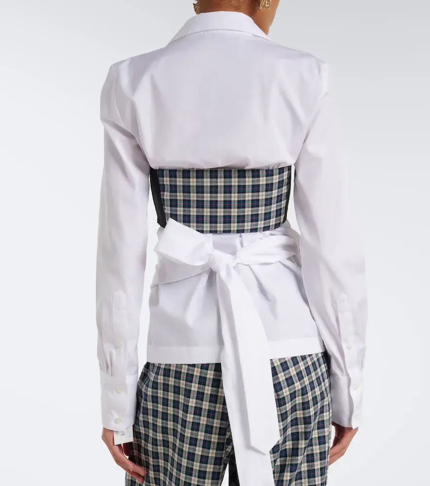 Dries Van Noten Plaid cotton flannel bandeau top | Thumbnail 5 Dries Van Noten Plaid cotton flannel bandeau top | Thumbnail 5