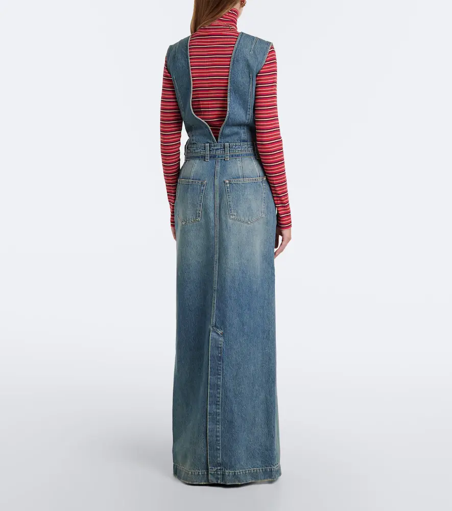 Dries Van Noten Denim faded maxi dress | Thumbnail 4