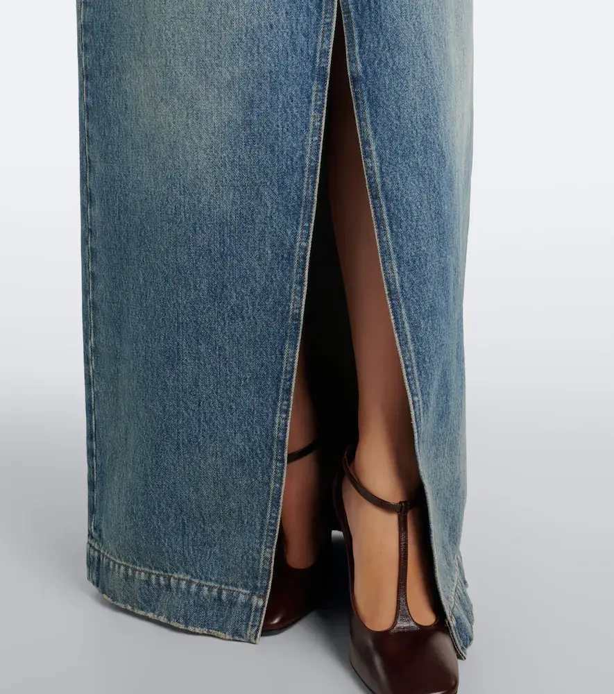 Dries Van Noten Denim faded maxi dress | Thumbnail 7