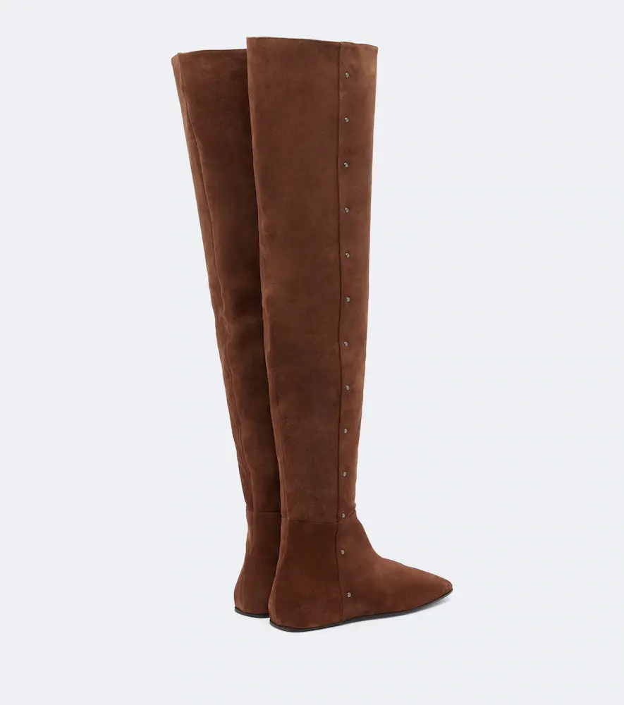 Max Mara Studded suede over-the-knee boots | Thumbnail 3 Max Mara Studded suede over-the-knee boots | Thumbnail 3