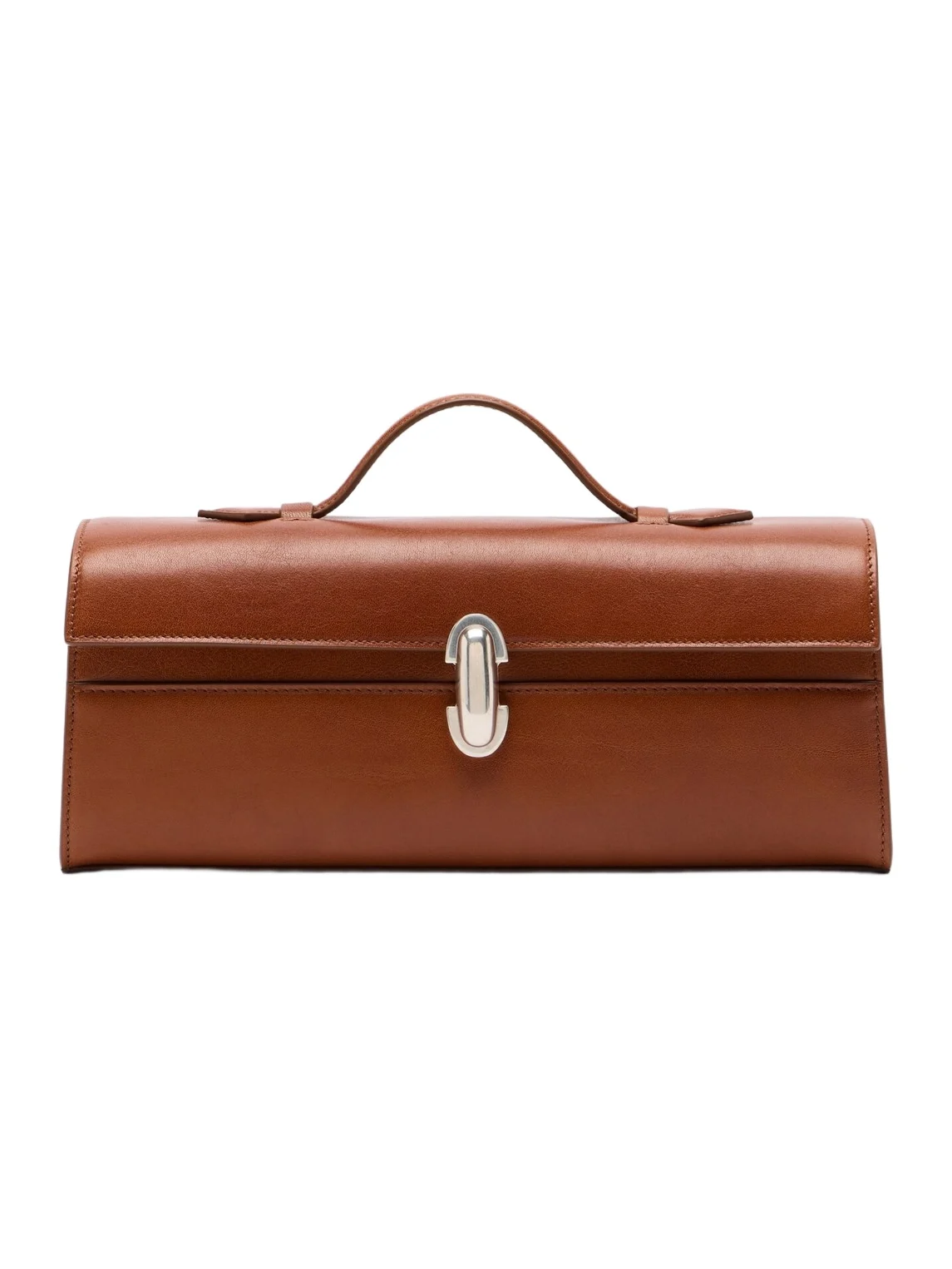 Symmetry Slim Small leather top handle bag