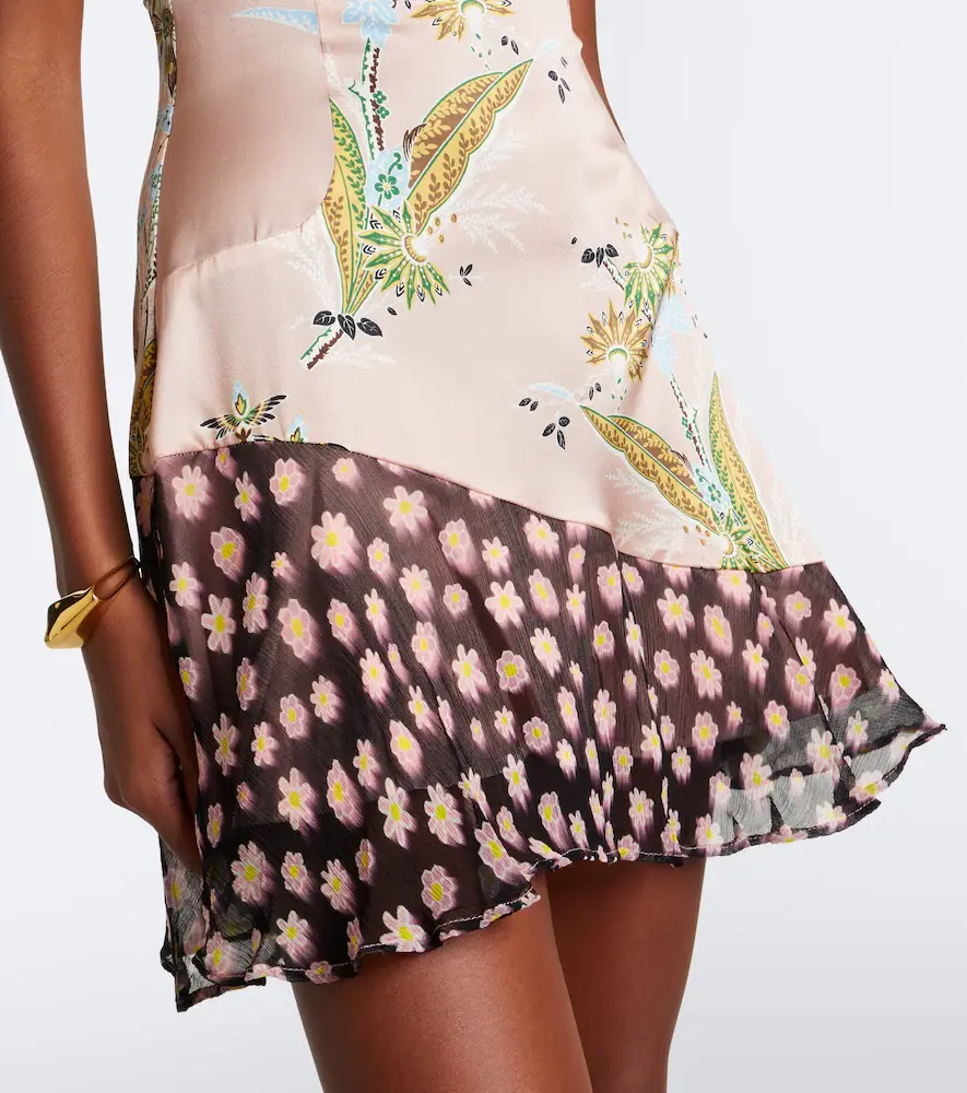 Staud Rae floral silk-blend satin minidress | Thumbnail 2 Staud Rae floral silk-blend satin minidress | Thumbnail 2