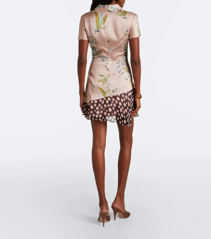 Staud Rae floral silk-blend satin minidress | Thumbnail 4 Staud Rae floral silk-blend satin minidress | Thumbnail 4