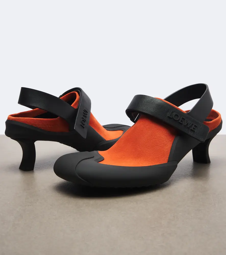 Loewe Dive Slingback suede pumps | Thumbnail 3
