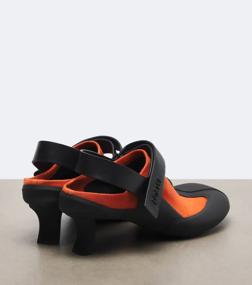 Loewe Dive Slingback suede pumps | Thumbnail 4