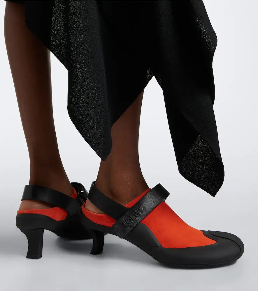 Loewe Dive Slingback suede pumps | Thumbnail 6