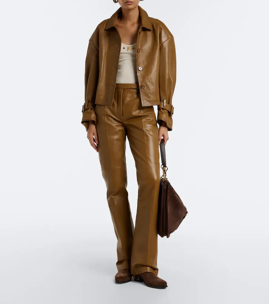 Dorothee Schumacher Leather flared pants | Thumbnail 2 Dorothee Schumacher Leather flared pants | Thumbnail 2