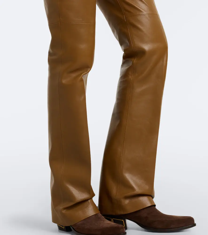 Dorothee Schumacher Leather flared pants | Thumbnail 3 Dorothee Schumacher Leather flared pants | Thumbnail 3