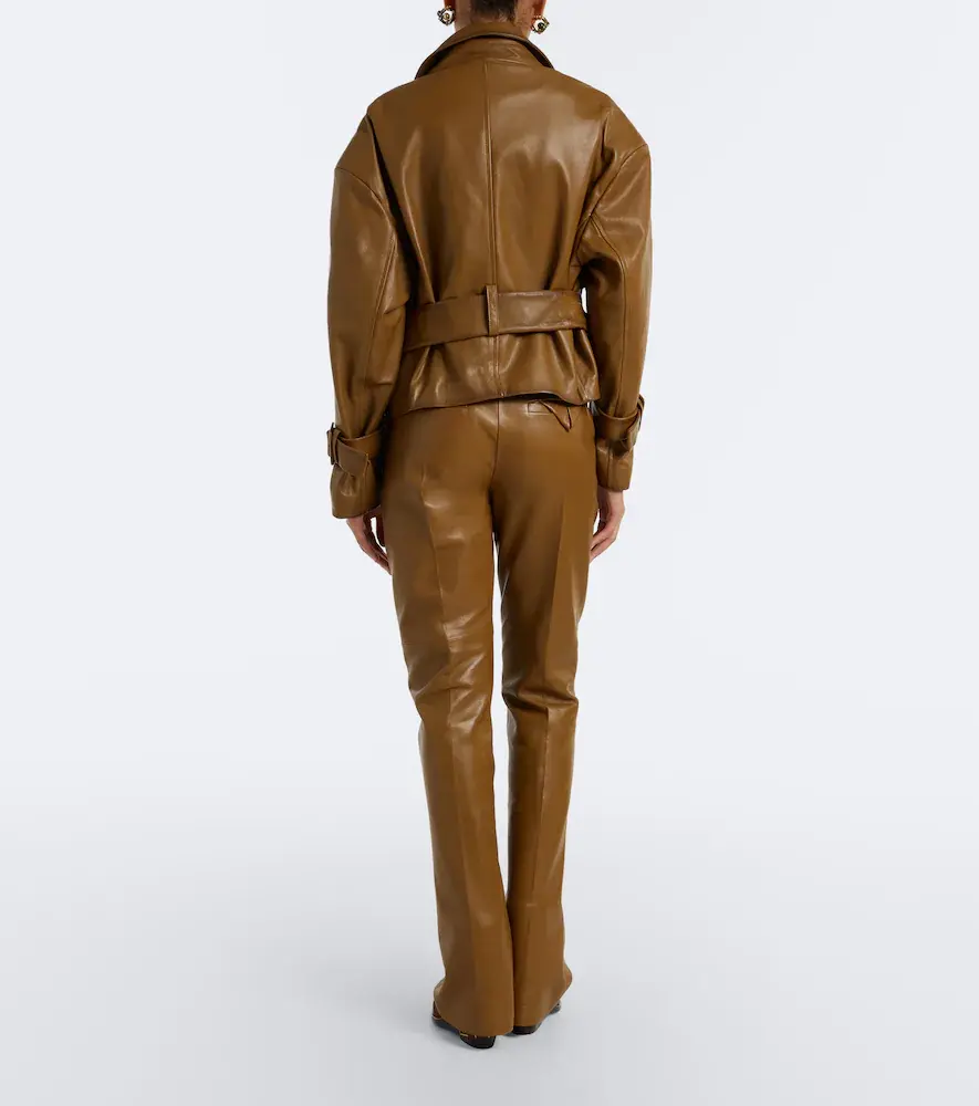 Dorothee Schumacher Leather flared pants | Thumbnail 4 Dorothee Schumacher Leather flared pants | Thumbnail 4