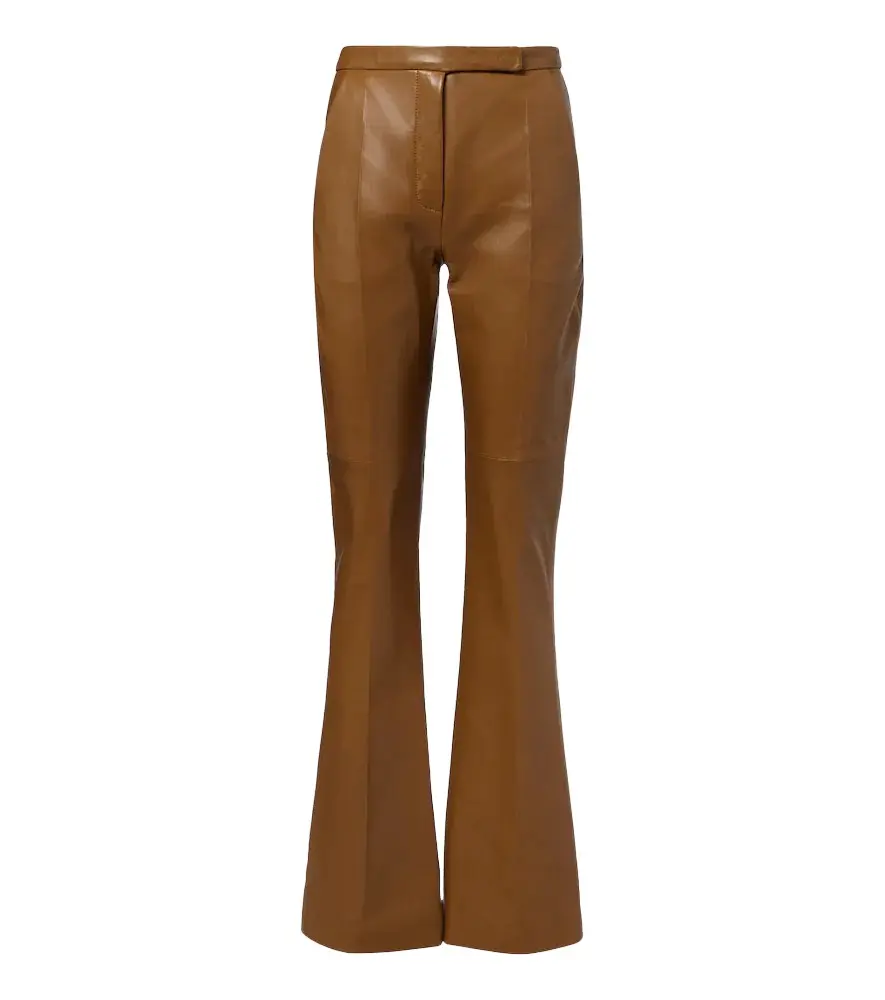 Dorothee Schumacher Leather flared pants