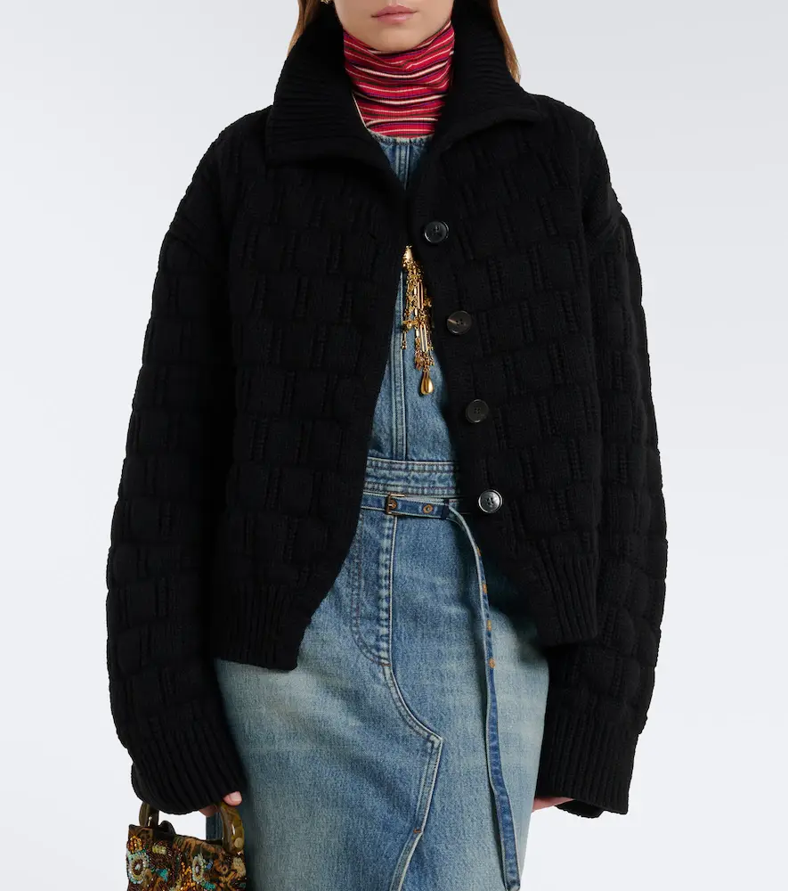 Dries Van Noten Wool and cashmere cardigan | Thumbnail 6 Dries Van Noten Wool and cashmere cardigan | Thumbnail 6