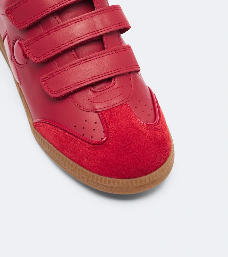 Isabel Marant Beth suede-trimmed leather sneakers | Thumbnail 3 Isabel Marant Beth suede-trimmed leather sneakers | Thumbnail 3