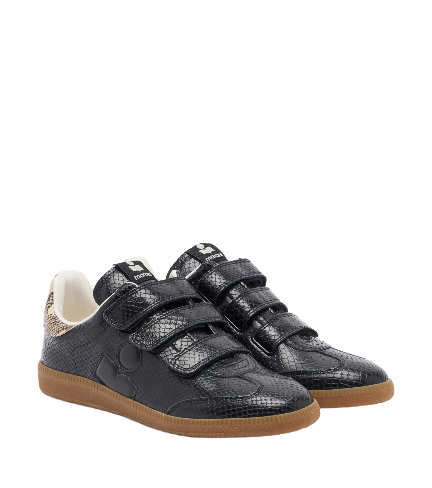 Beth snake-effect leather sneakers