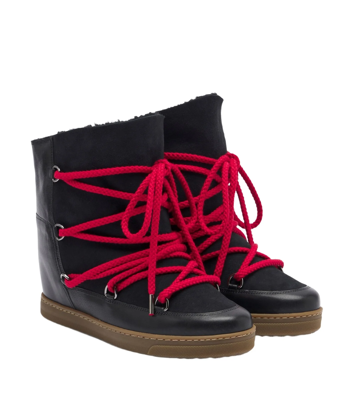 Nowles leather and suede snow boots Nowles leather and suede snow boots