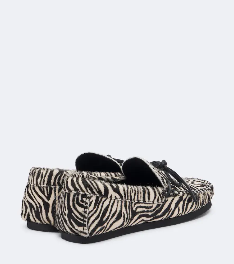Isabel Marant Fitza zebra-print calf hair loafers | Thumbnail 4