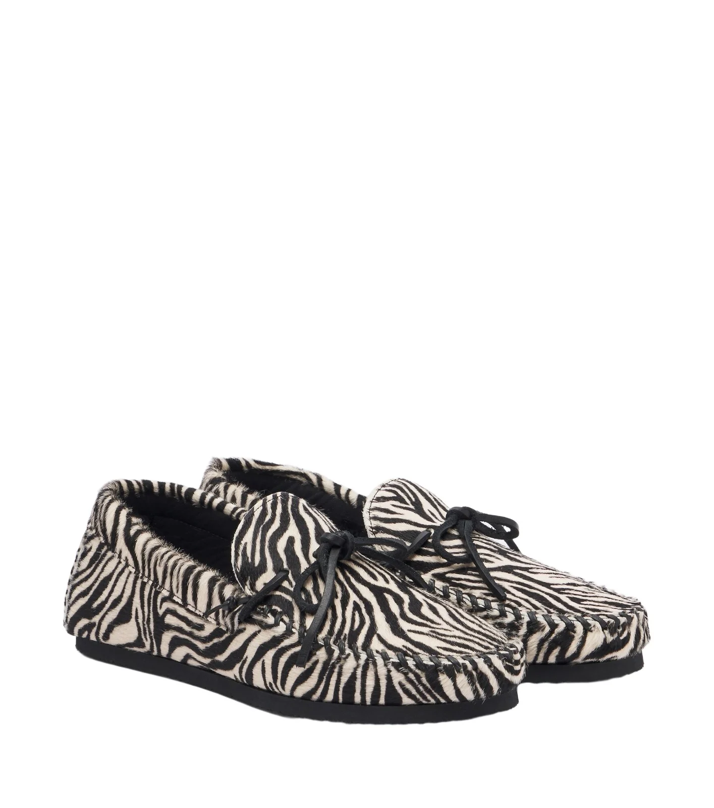 Fitza zebra-print calf hair loafers Fitza zebra-print calf hair loafers