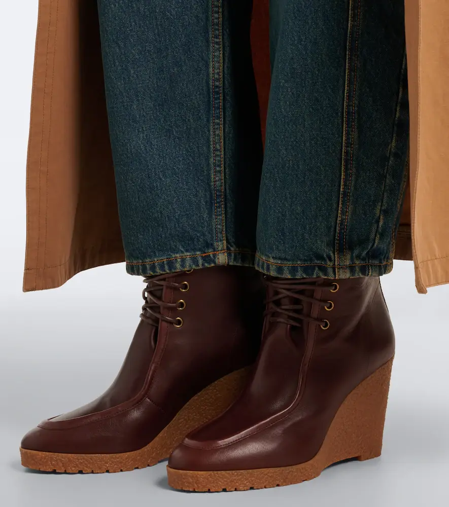Isabel Marant Cylia leather wedge ankle boots | Thumbnail 5 Isabel Marant Cylia leather wedge ankle boots | Thumbnail 5