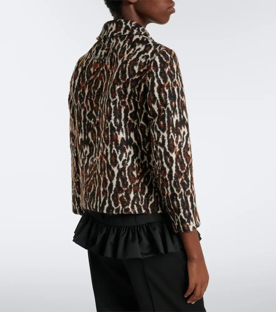Ganni Leopard-print jacquard jacket | Thumbnail 6 Ganni Leopard-print jacquard jacket | Thumbnail 6