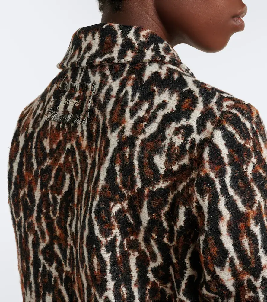 Ganni Leopard-print jacquard jacket | Thumbnail 7 Ganni Leopard-print jacquard jacket | Thumbnail 7