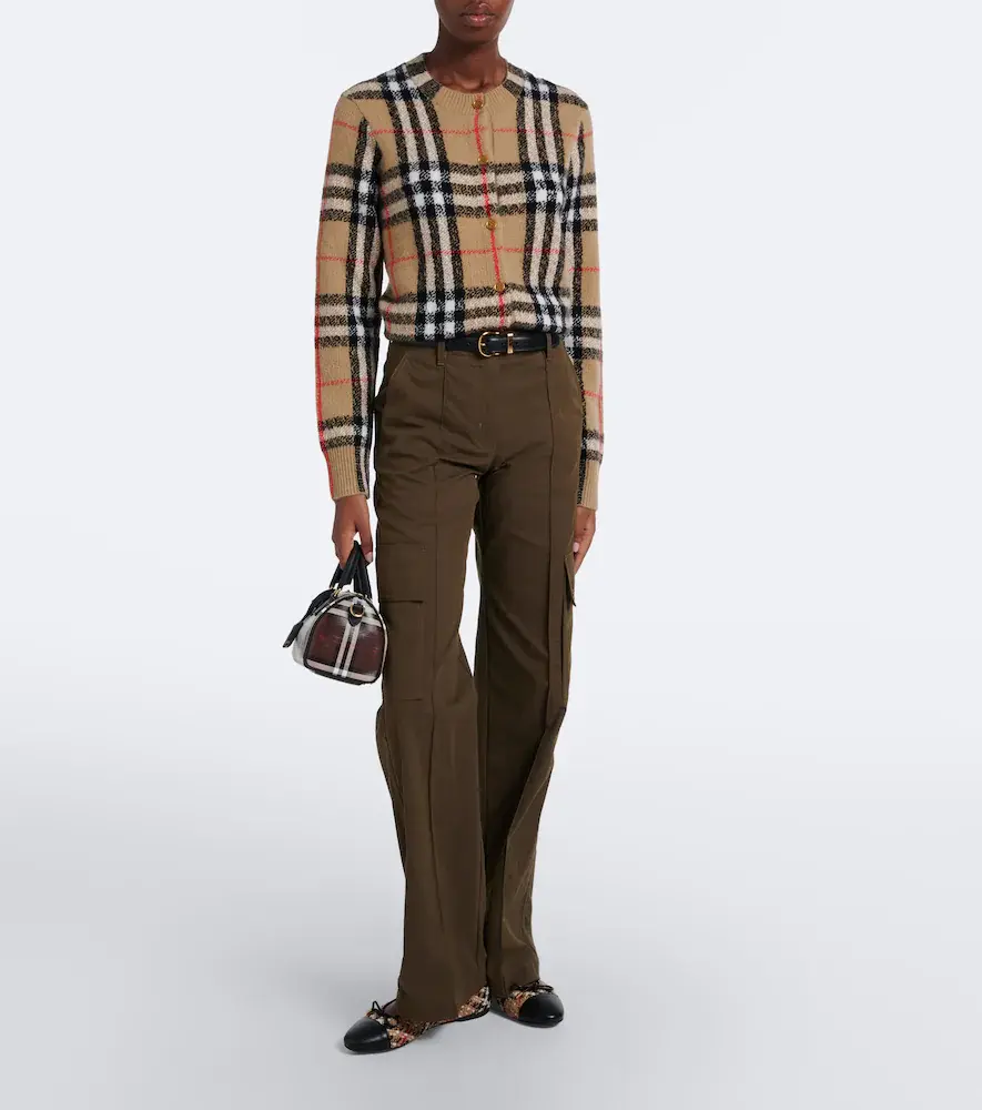 Burberry Check cashmere cardigan | Thumbnail 3