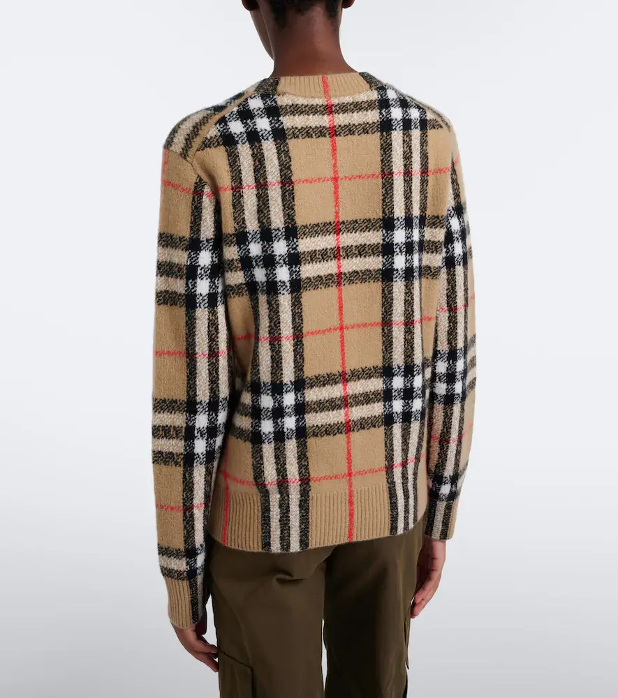 Burberry Check cashmere cardigan | Thumbnail 4