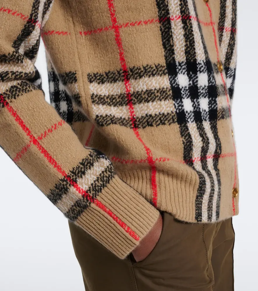 Burberry Check cashmere cardigan | Thumbnail 6