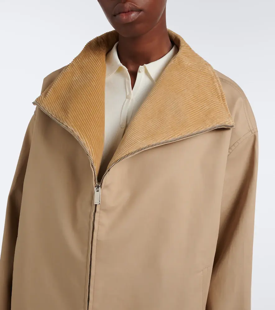 TOTEME Oversized corduroy-trimmed cotton jacket | Thumbnail 5 TOTEME Oversized corduroy-trimmed cotton jacket | Thumbnail 5