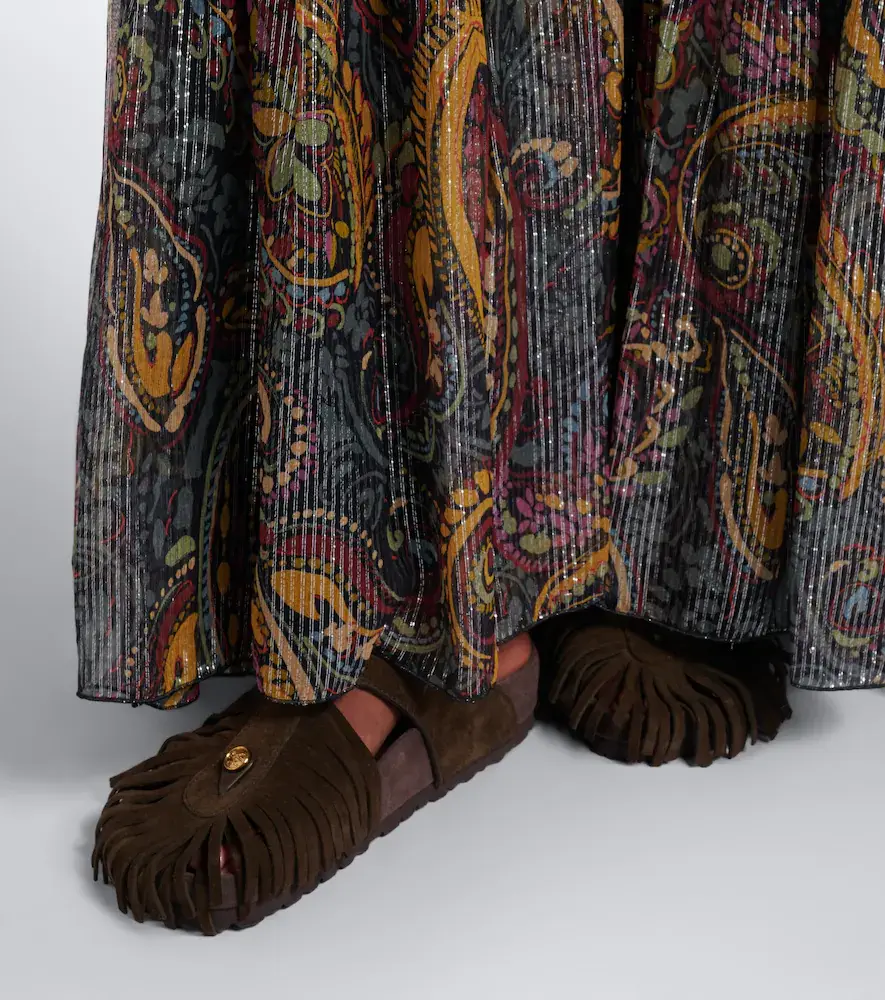 Etro x Birkenstock Gizeh fringed suede sandals | Thumbnail 3