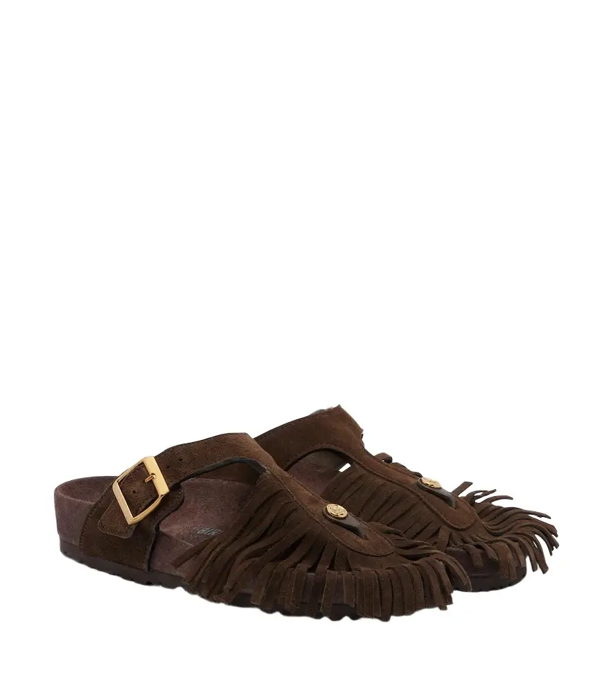 x Birkenstock Gizeh fringed suede sandals