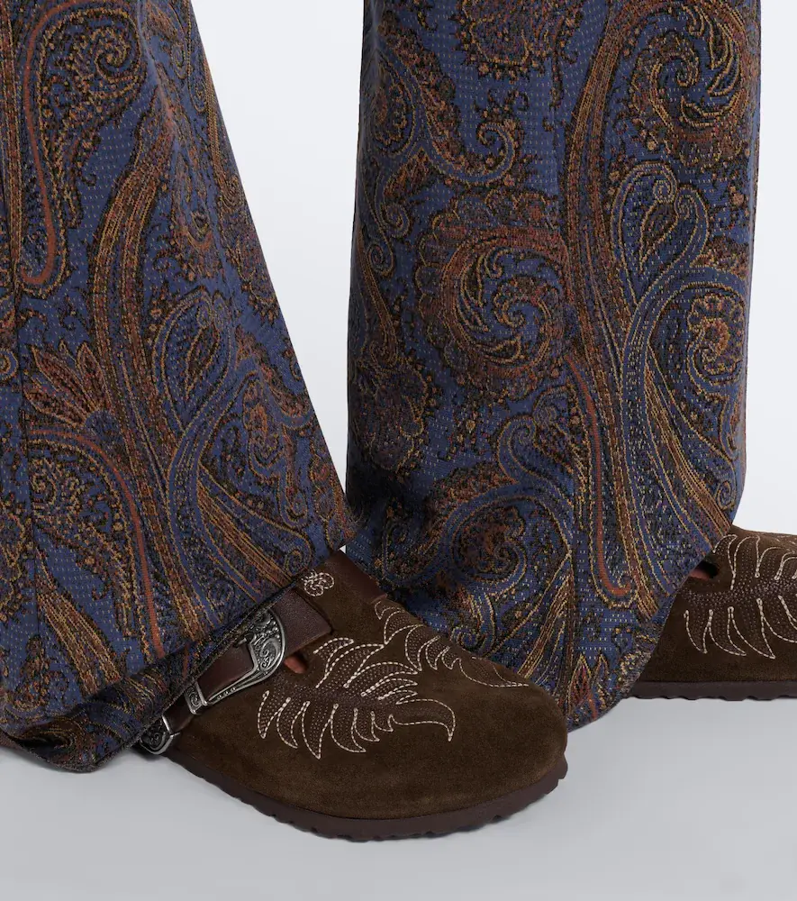 Etro x Birkenstock Boston embroidered suede clogs | Thumbnail 3 Etro x Birkenstock Boston embroidered suede clogs | Thumbnail 3