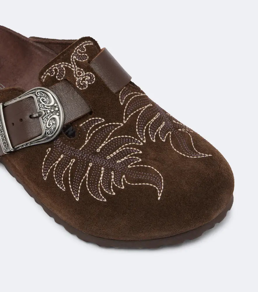 Etro x Birkenstock Boston embroidered suede clogs | Thumbnail 4 Etro x Birkenstock Boston embroidered suede clogs | Thumbnail 4