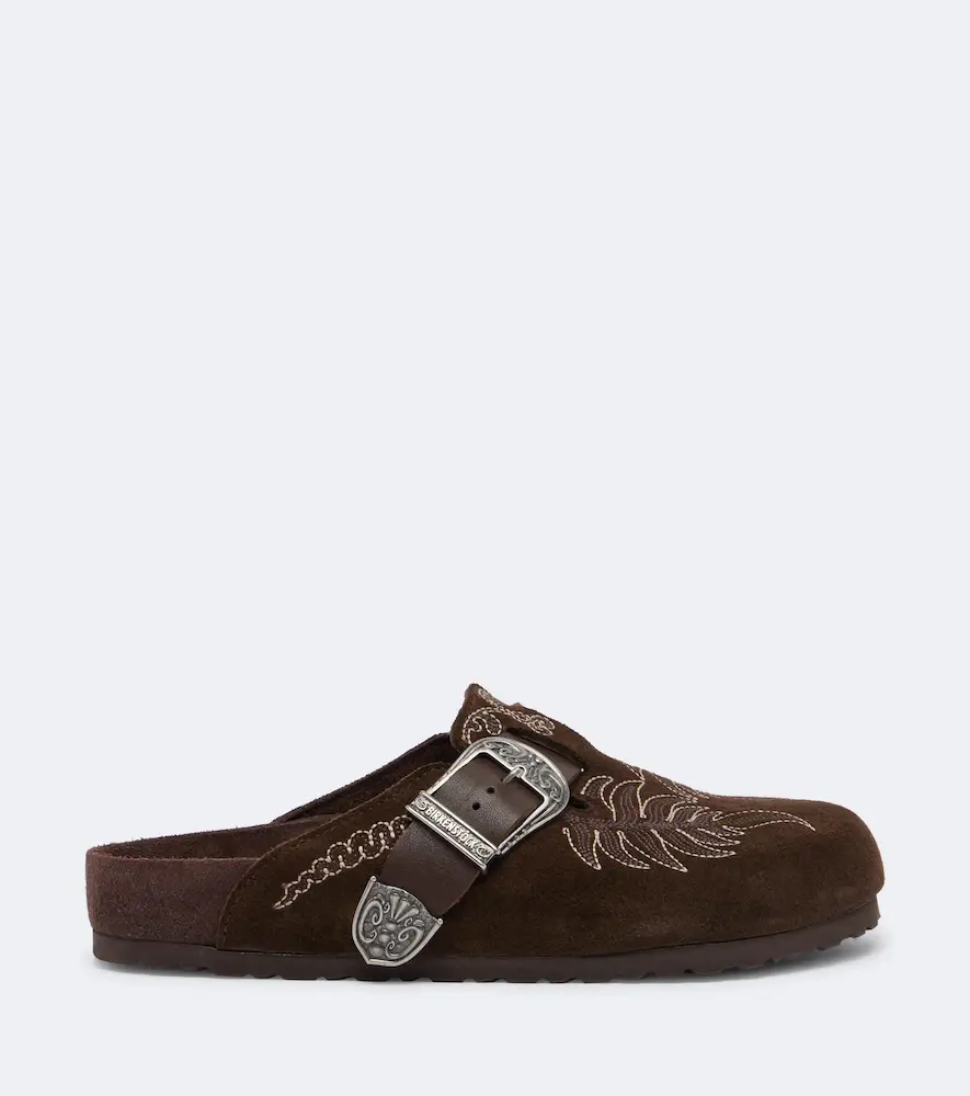 Etro x Birkenstock Boston embroidered suede clogs | Thumbnail 6 Etro x Birkenstock Boston embroidered suede clogs | Thumbnail 6
