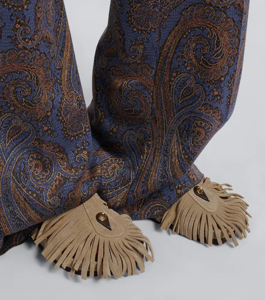 Etro x Birkenstock Gizeh fringed suede sandals | Thumbnail 2