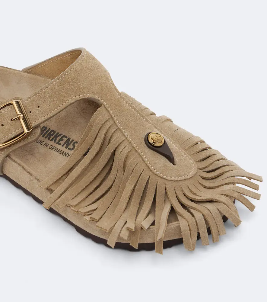 Etro x Birkenstock Gizeh fringed suede sandals | Thumbnail 6