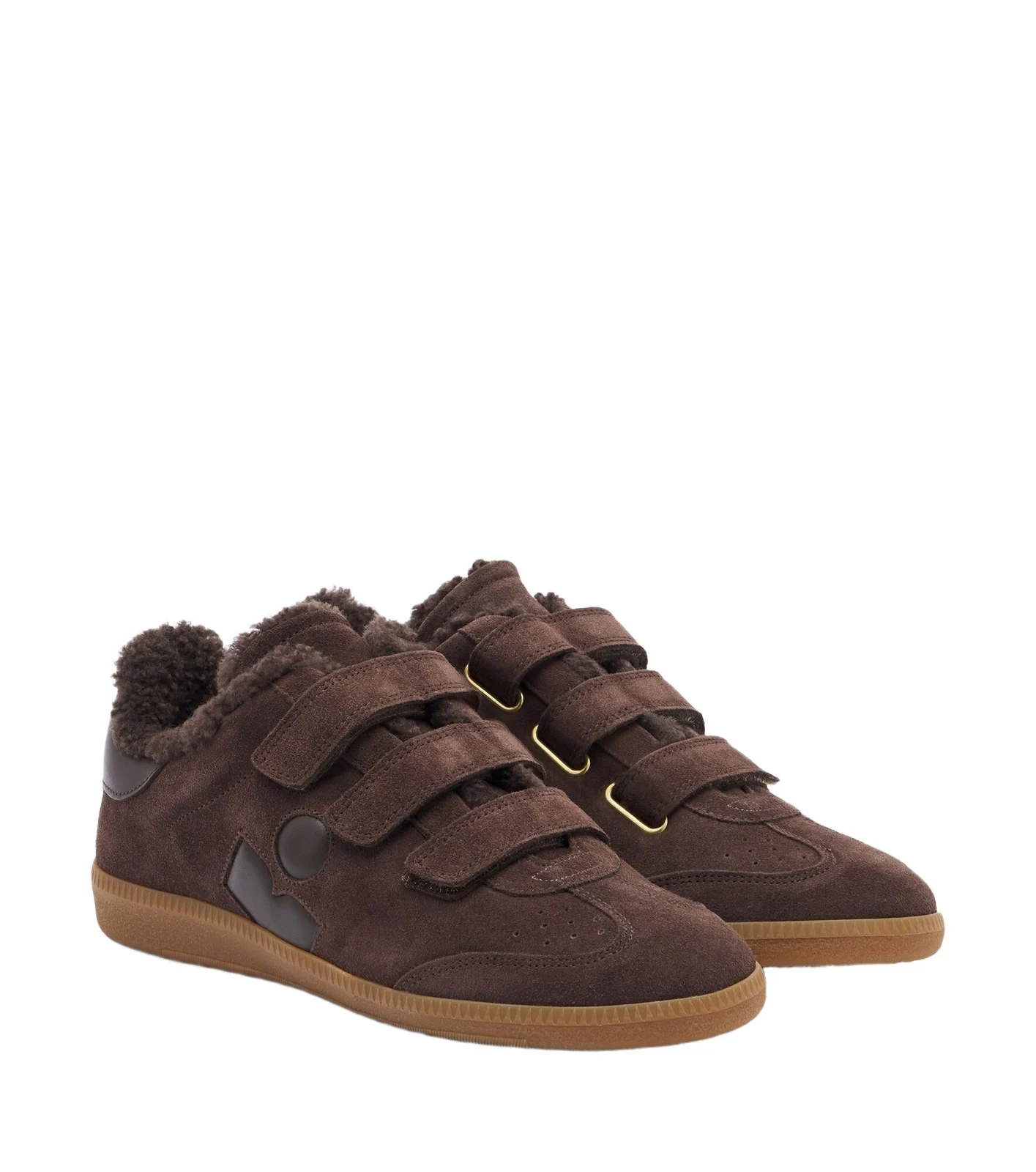 Isabel Marant Beth shearling-lined suede sneakers