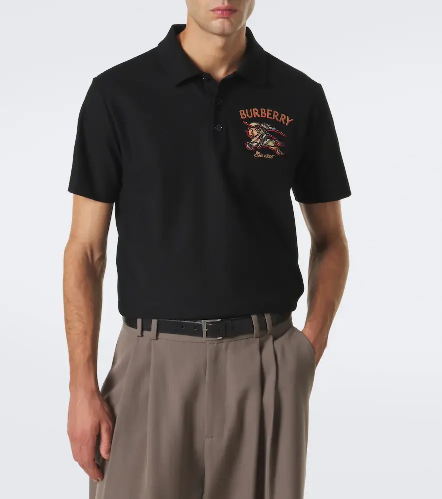 Burberry EKD cotton piqué polo shirt | Thumbnail 3