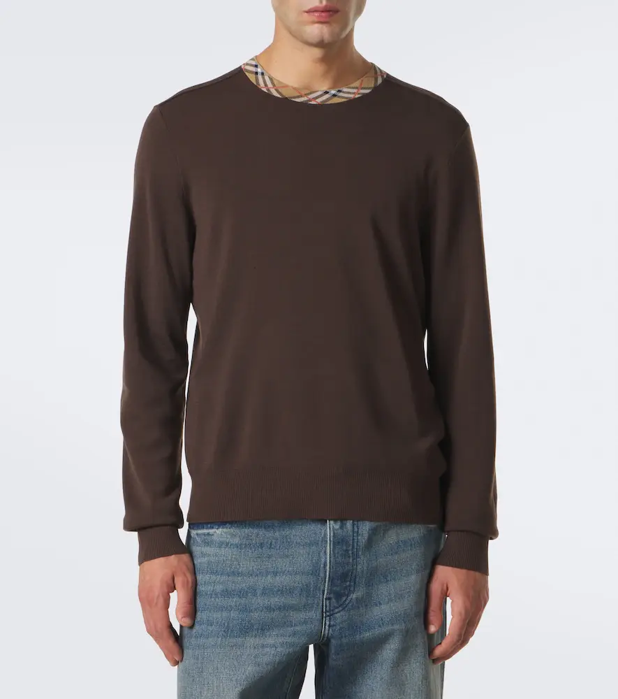 Burberry Check wool sweater | Thumbnail 2