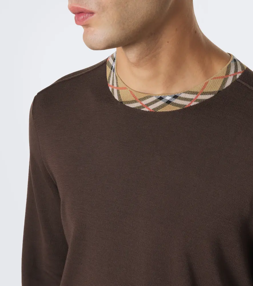 Burberry Check wool sweater | Thumbnail 3