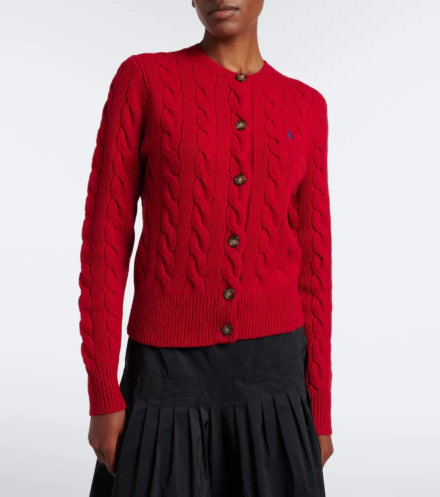 Polo Ralph Lauren Cable-knit wool and cashmere cardigan | Thumbnail 3