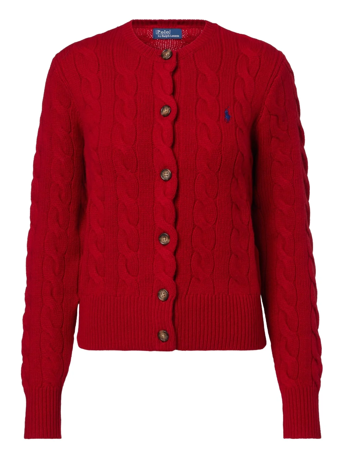 Cable-knit wool and cashmere cardigan Cable-knit wool and cashmere cardigan