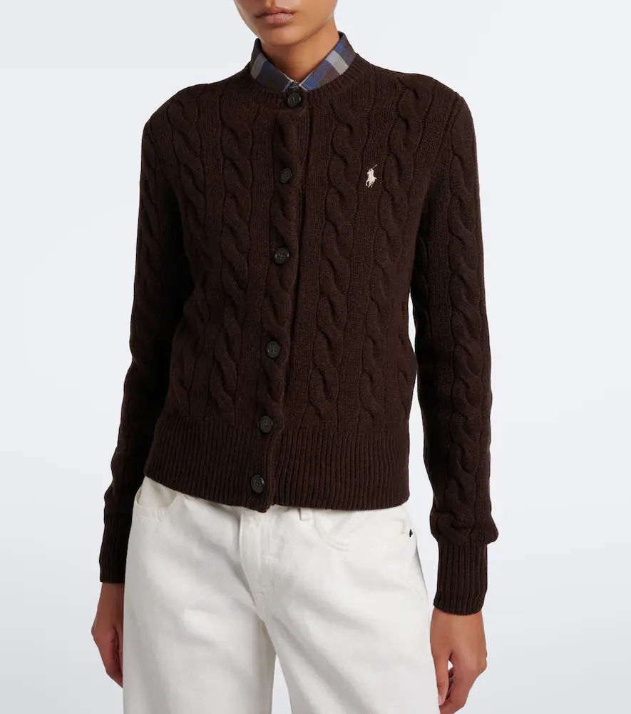 Polo Ralph Lauren Cable-knit wool and cashmere cardigan | Thumbnail 3