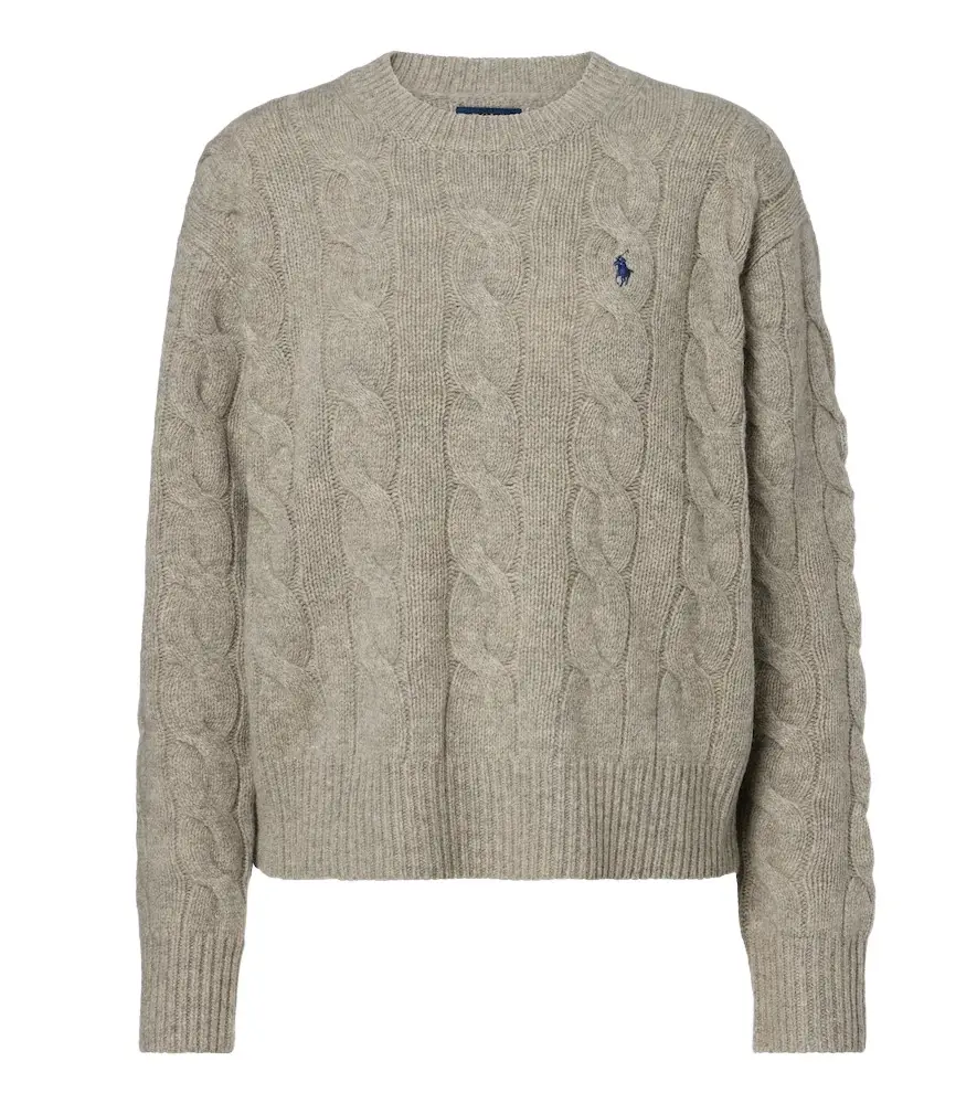 Cable-knit wool and cashmere sweater Cable-knit wool and cashmere sweater