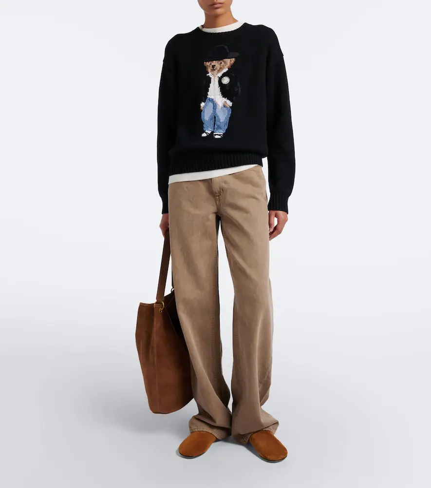 Polo Ralph Lauren Polo Bear intarsia cotton sweater | Thumbnail 3
