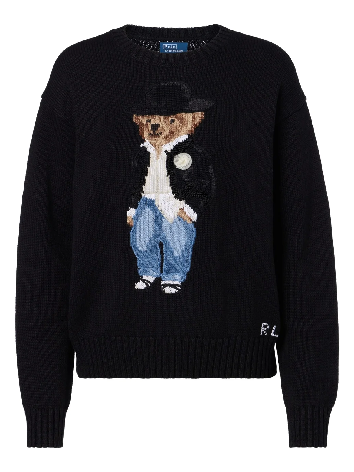 Polo Bear intarsia cotton sweater Polo Bear intarsia cotton sweater