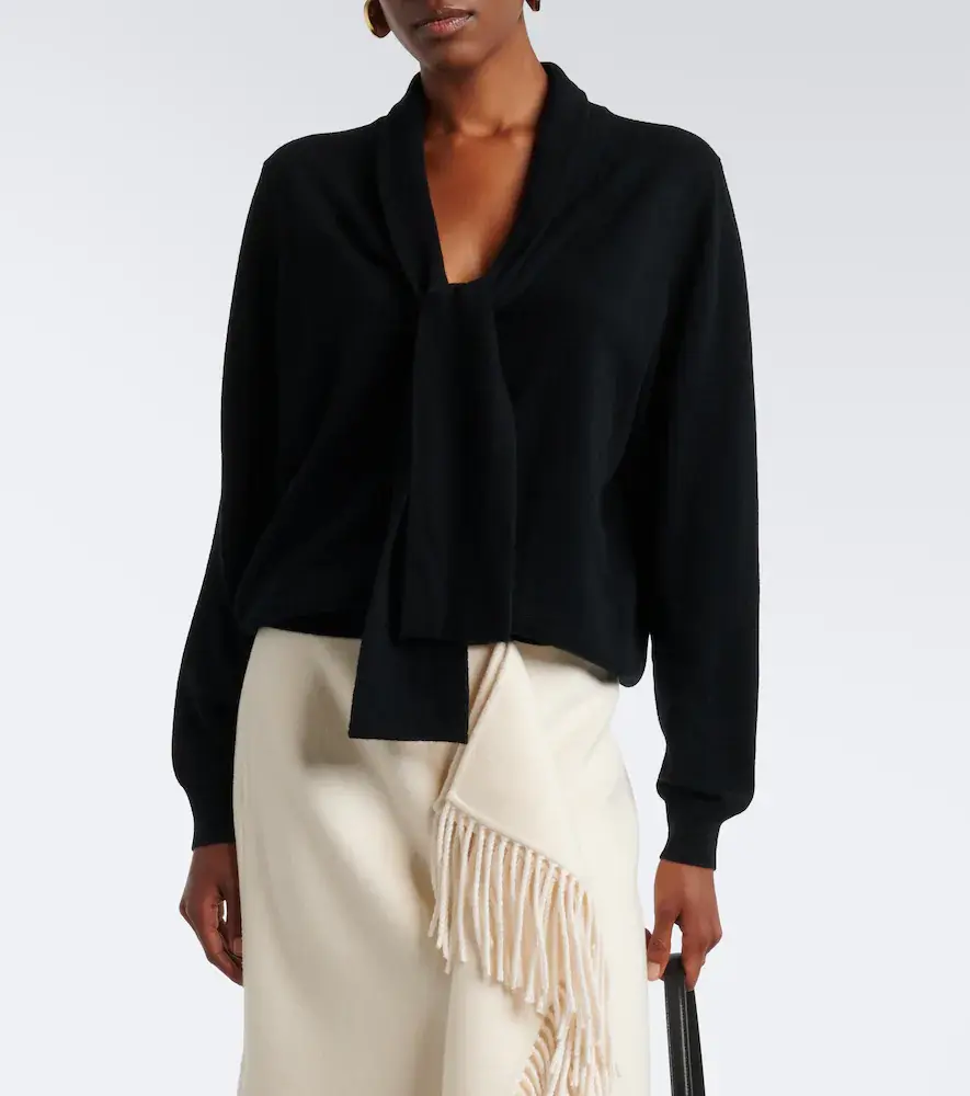 Jardin des Orangers Tie-neck wool and cashmere sweater | Thumbnail 3 Jardin des Orangers Tie-neck wool and cashmere sweater | Thumbnail 3