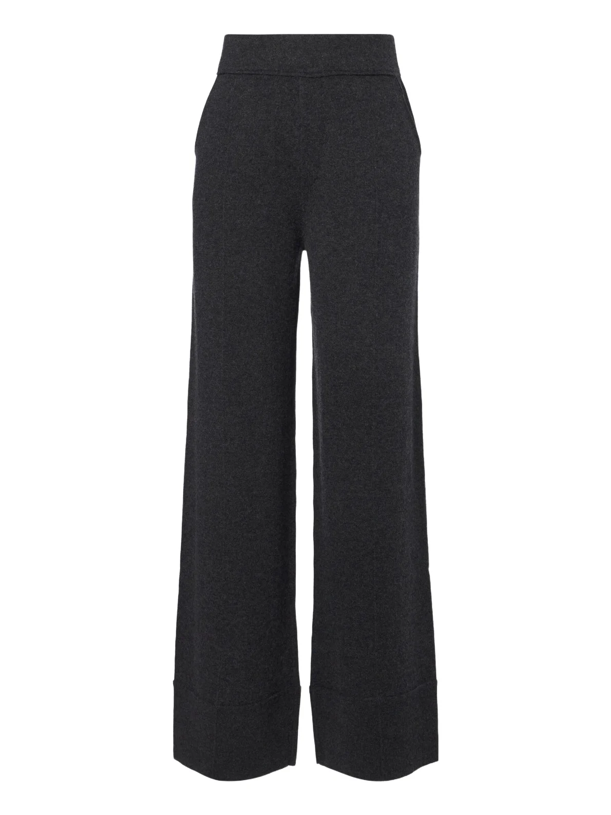 Wool and cashmere wide-leg pants