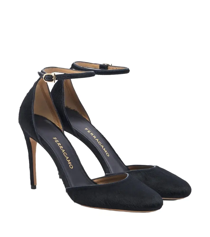 Ferragamo Maily calf hair pumps